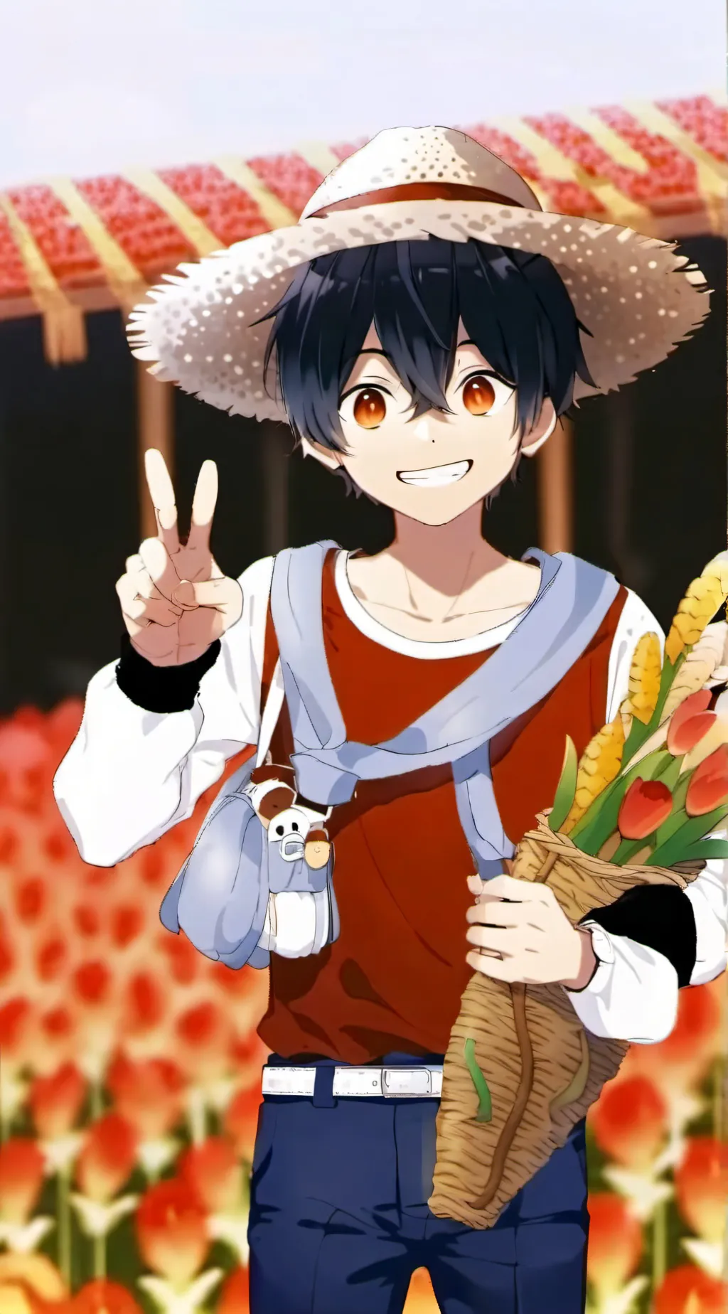 ai character: luffy cheated  background