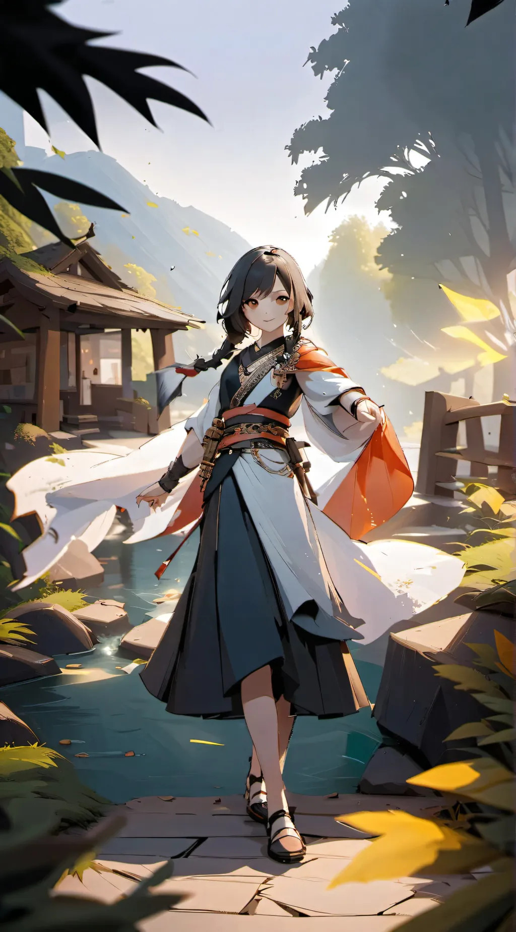 ai character: demon slayer background