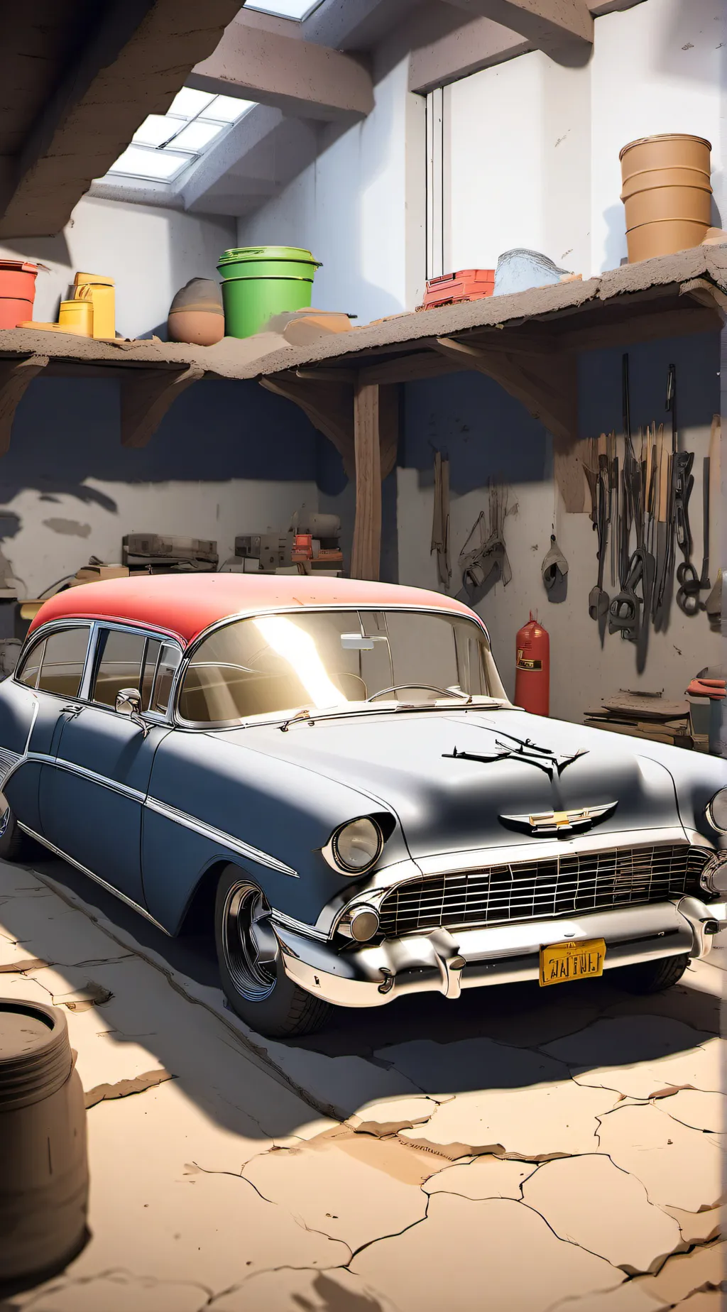 ai character: The car game  background