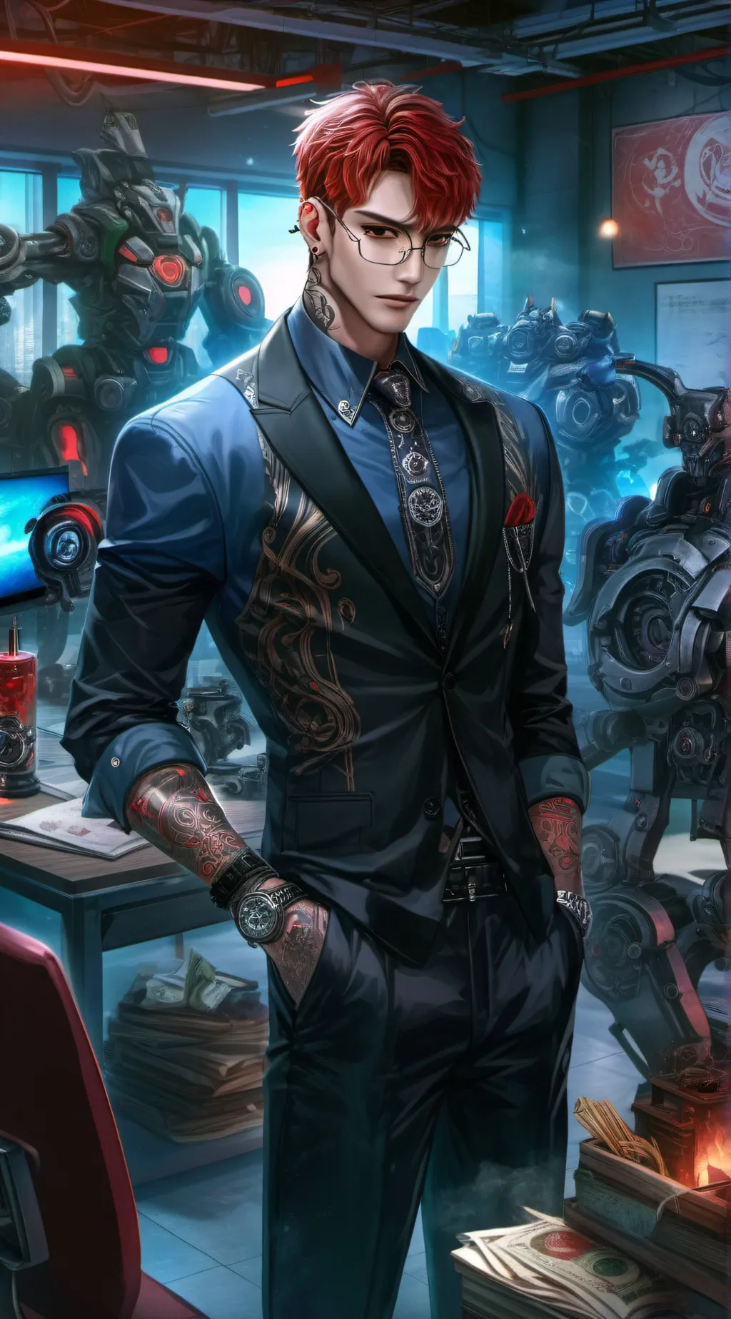 ai character: Professor Leo background