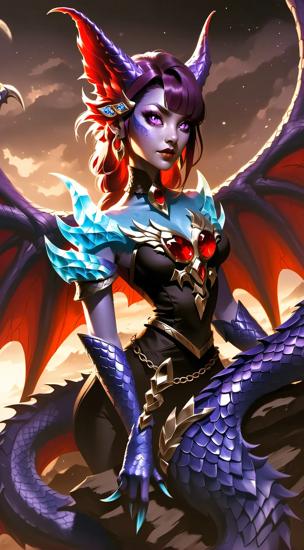 ai character: Lunar background
