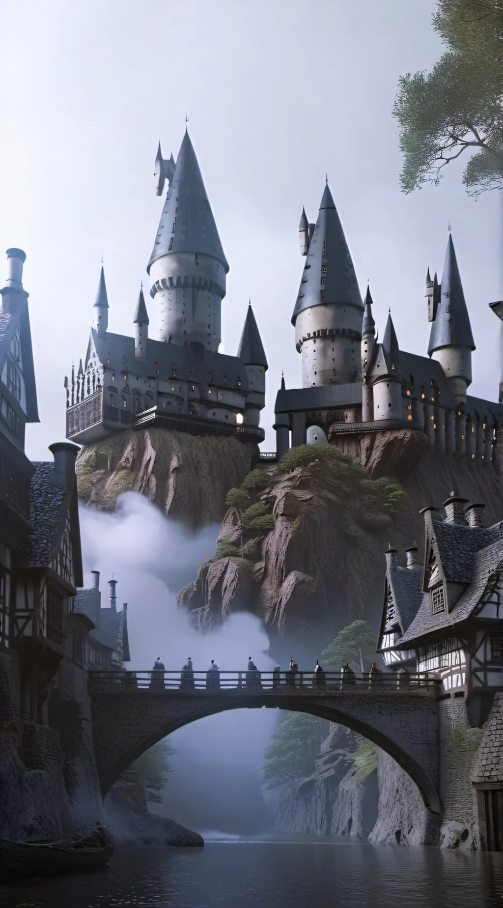 ai character: Hogwarts  background