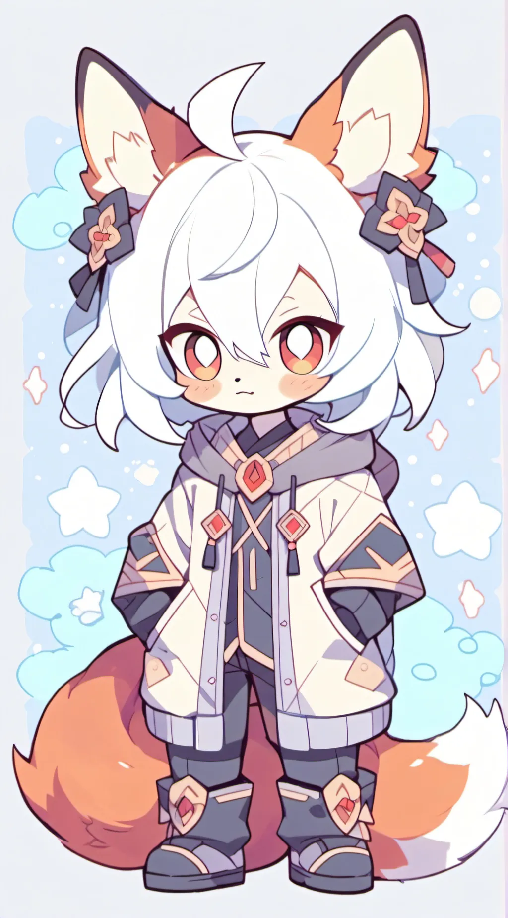 ai character: hot Fox background