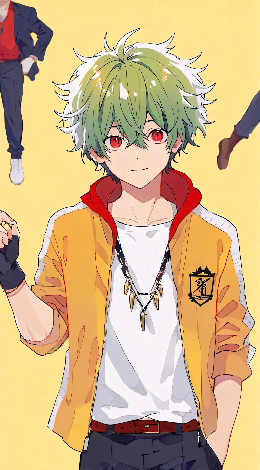 ai character: deku and bakugo background