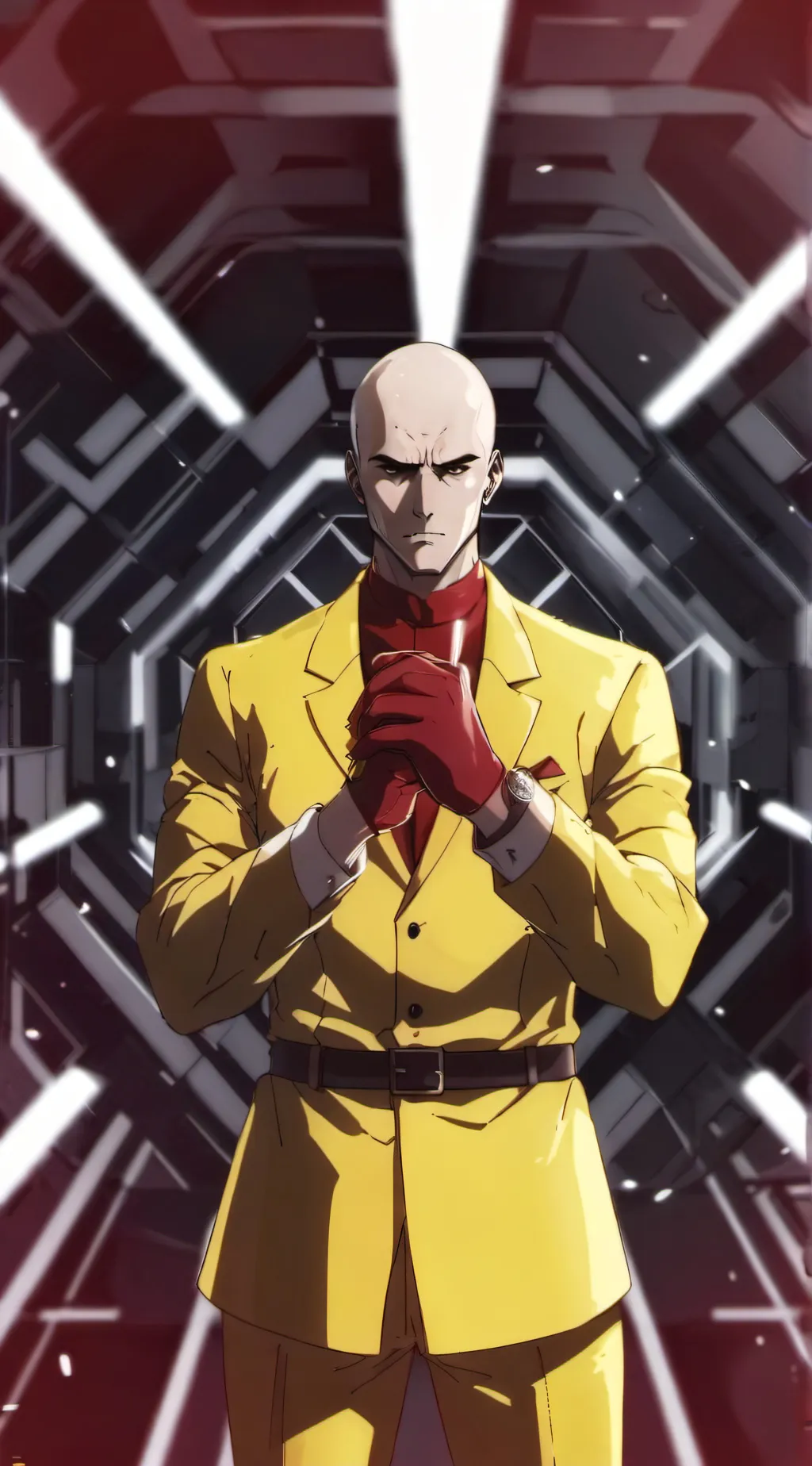 ai character: saitama background