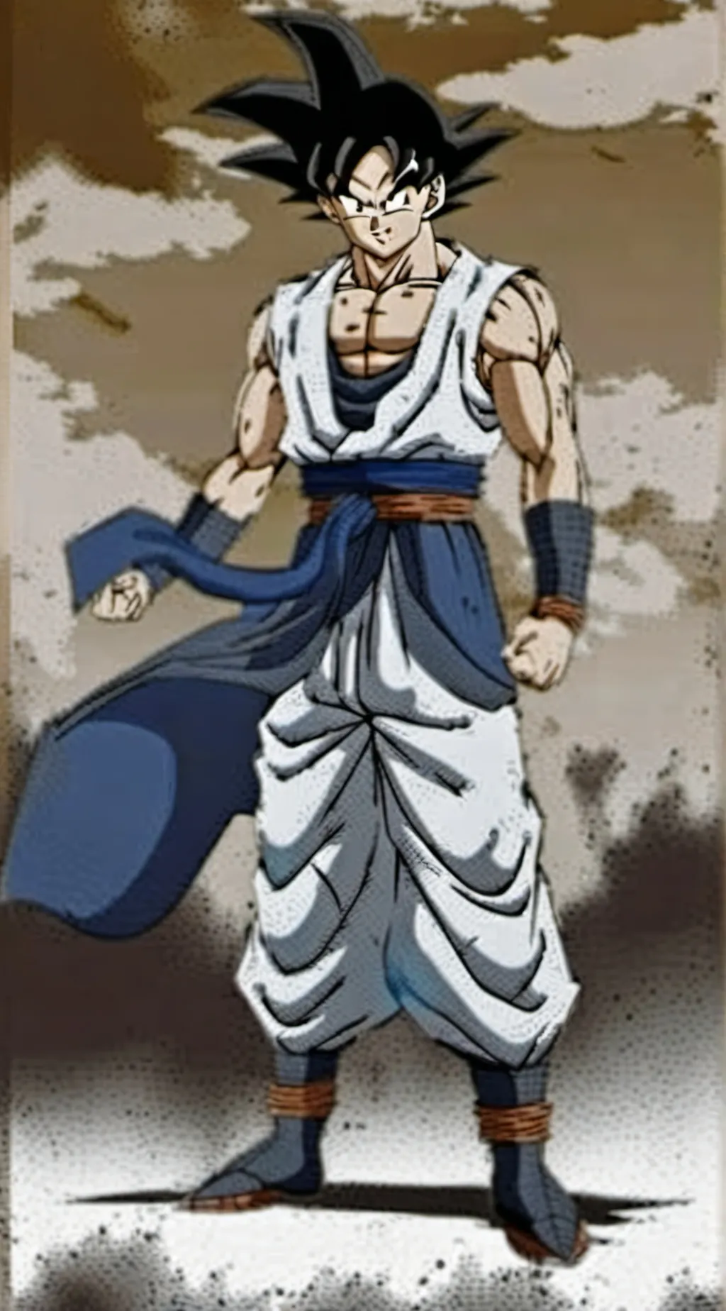 ai character: Gogeta  background