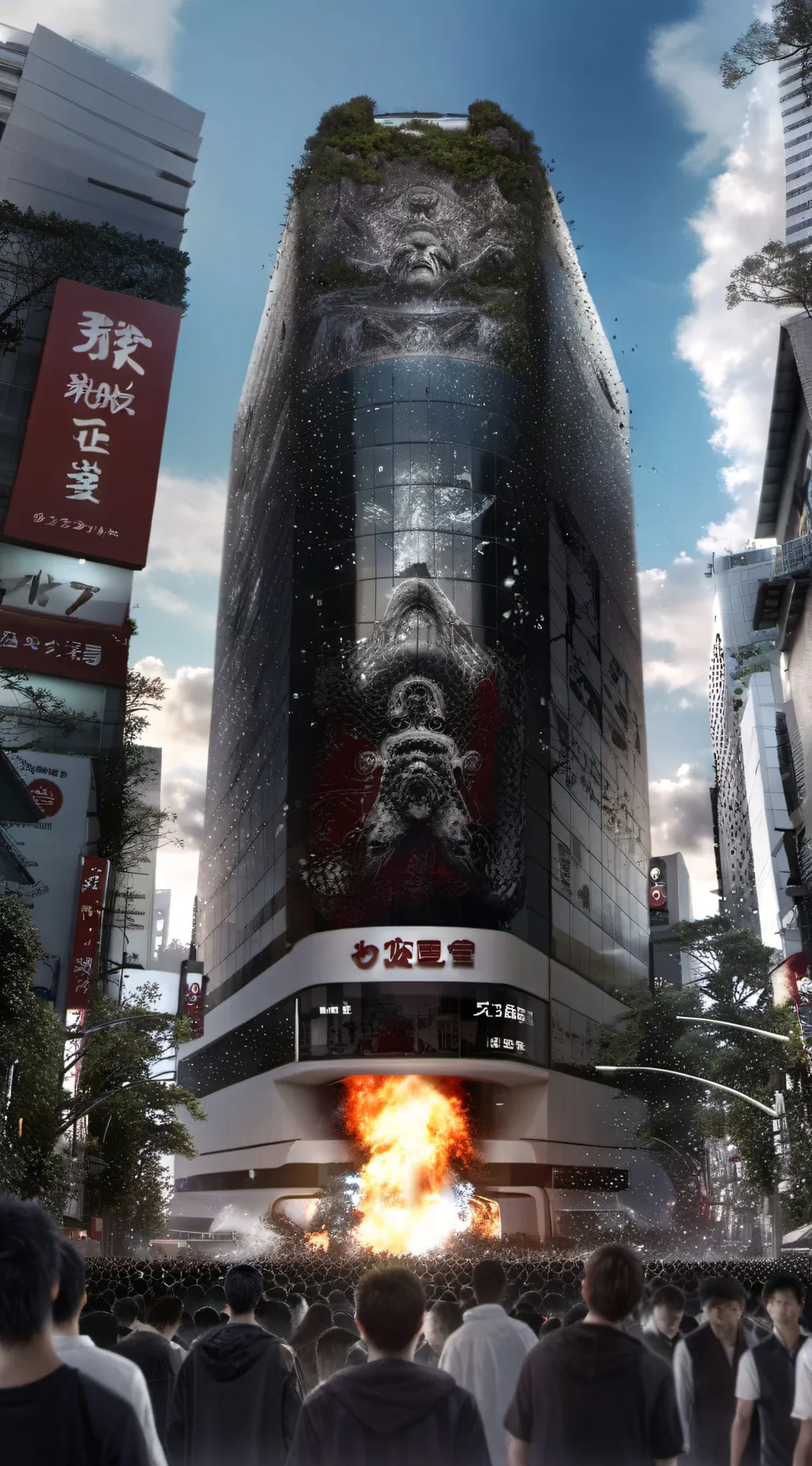 ai character: Shibuya incident background