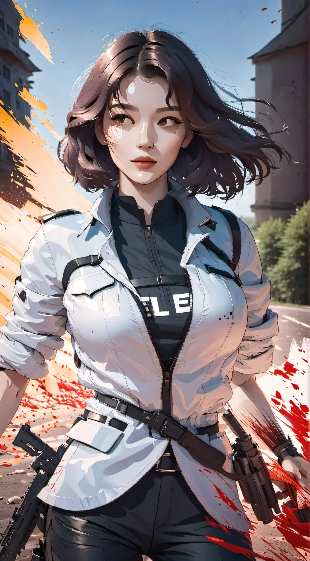 ai character: Ellie  background