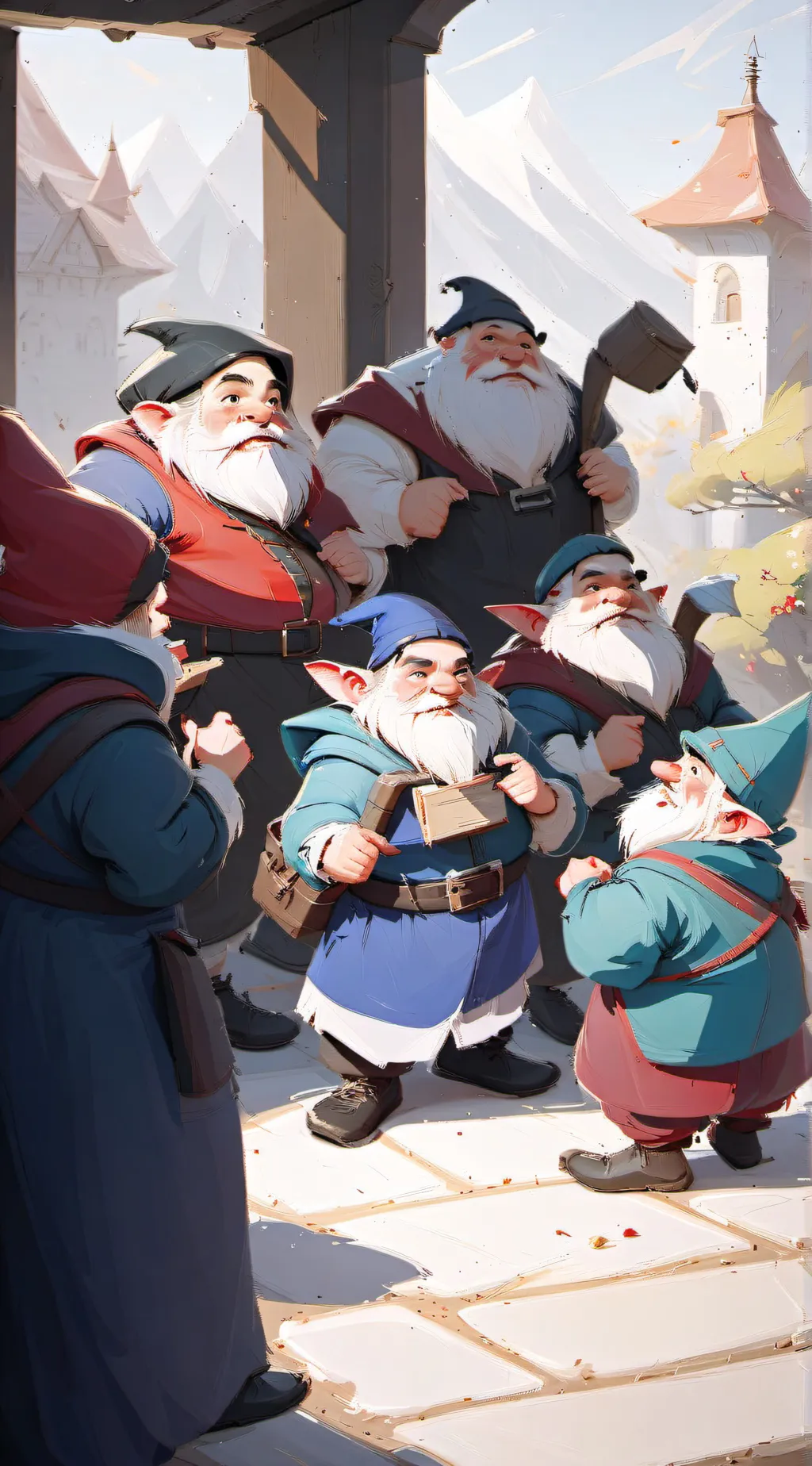 ai character: seven dwarfs background