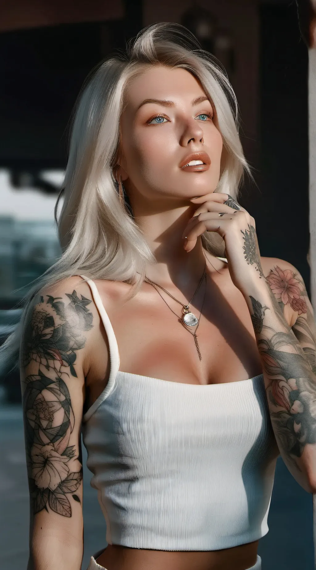 ai character: Mona background