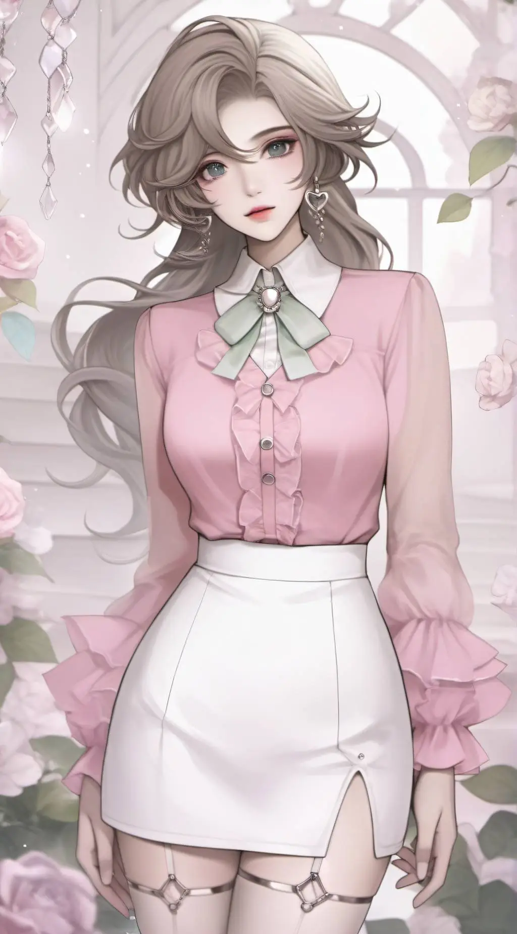 ai character: Michelle Hannah👗 background