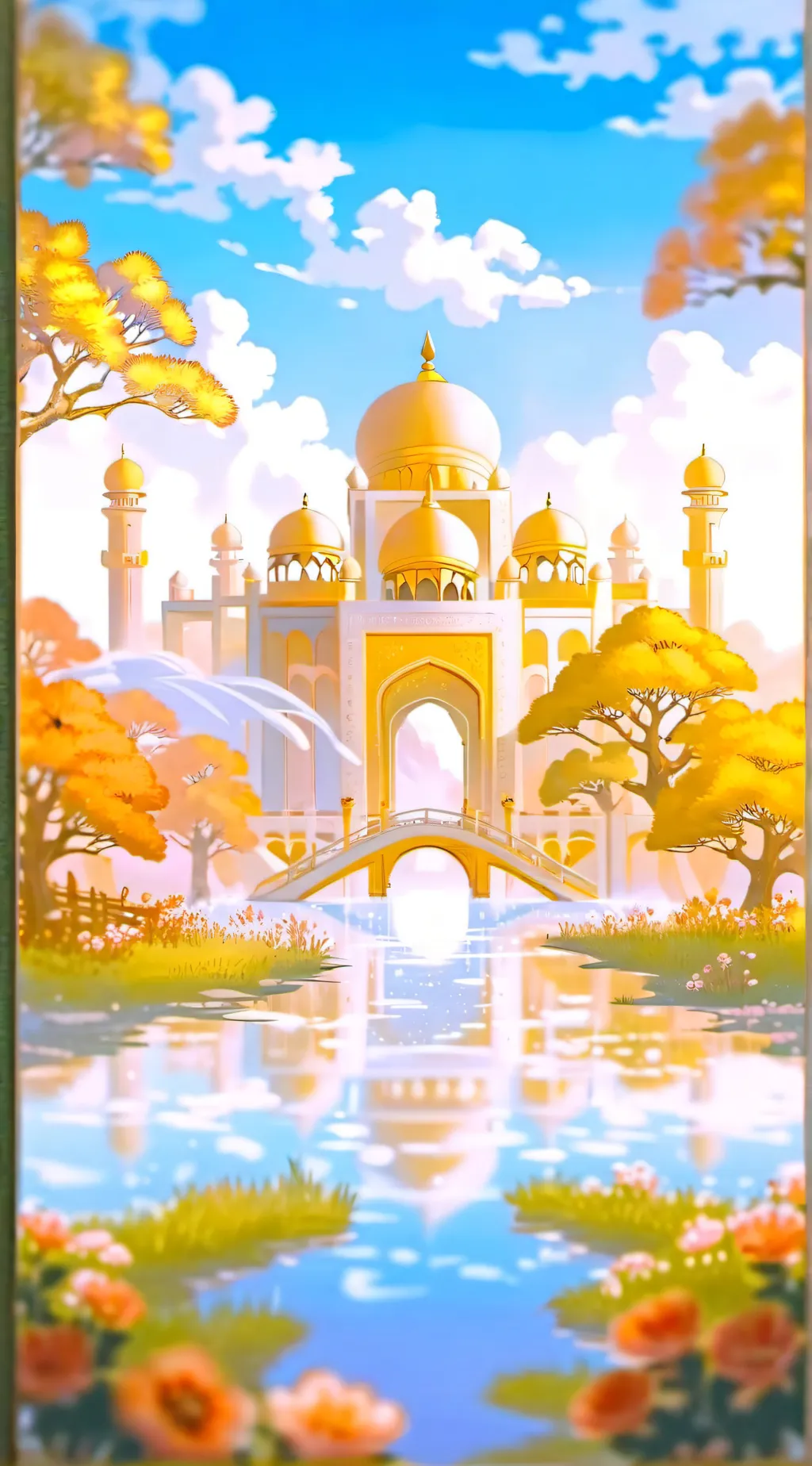 ai character: HH Heaven background