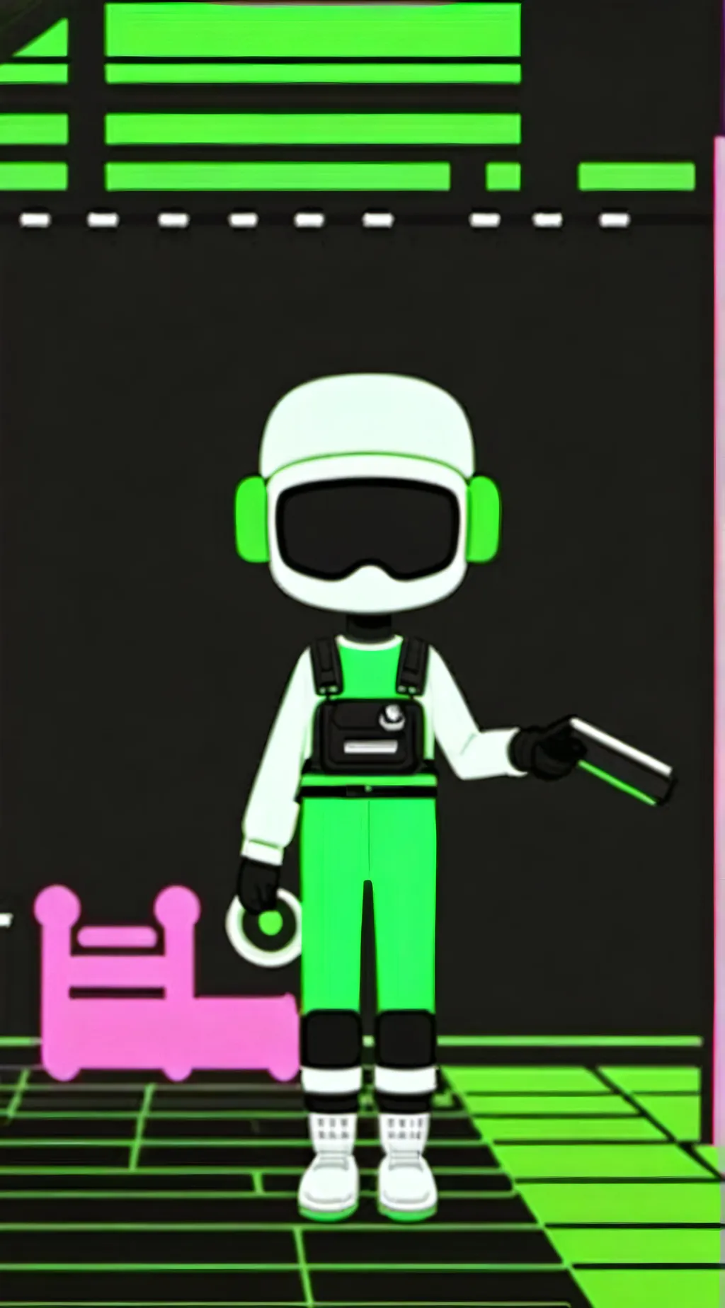 ai character: Vee (dandys world) background