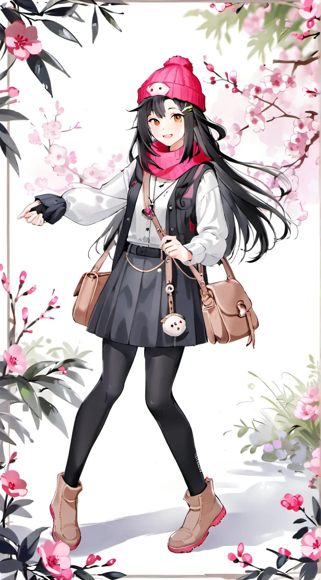 ai character: dawn background