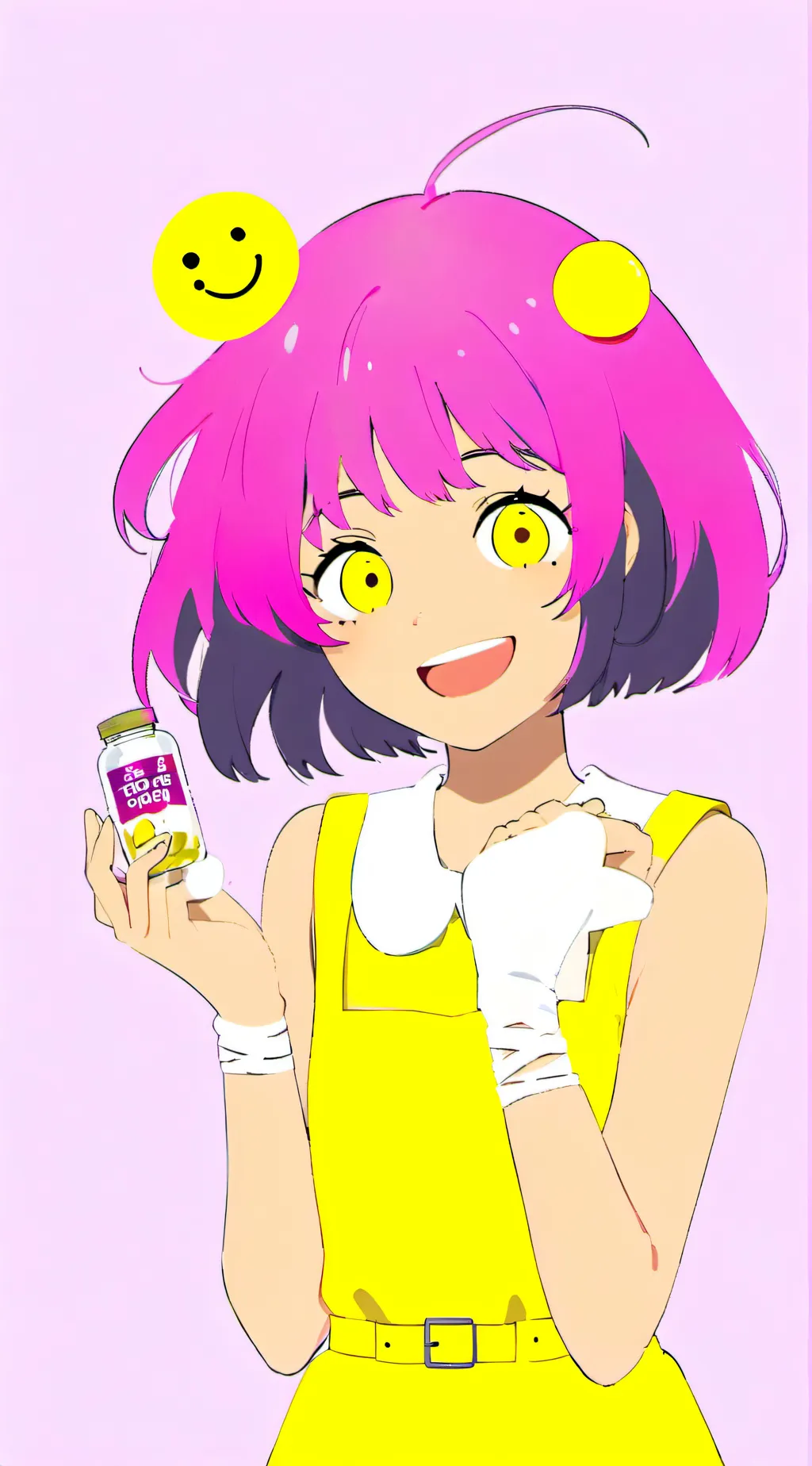 ai character: Smile :) background