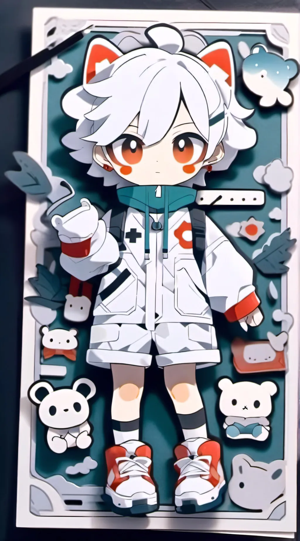 ai character: My first one background