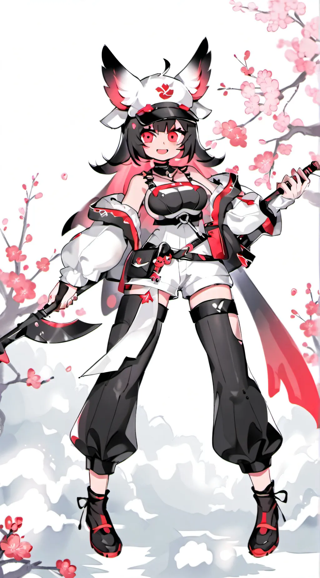 ai character: My melody x kuromi background
