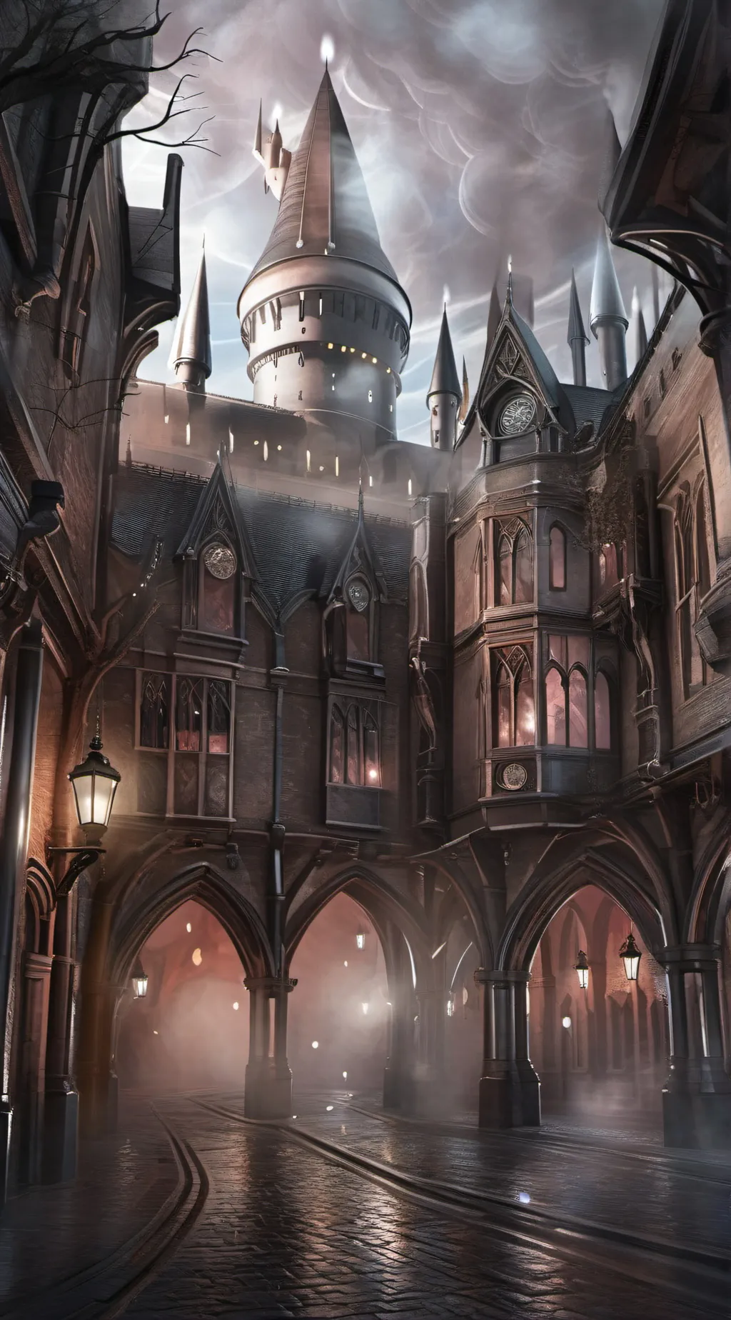 ai character: Hogwarts background