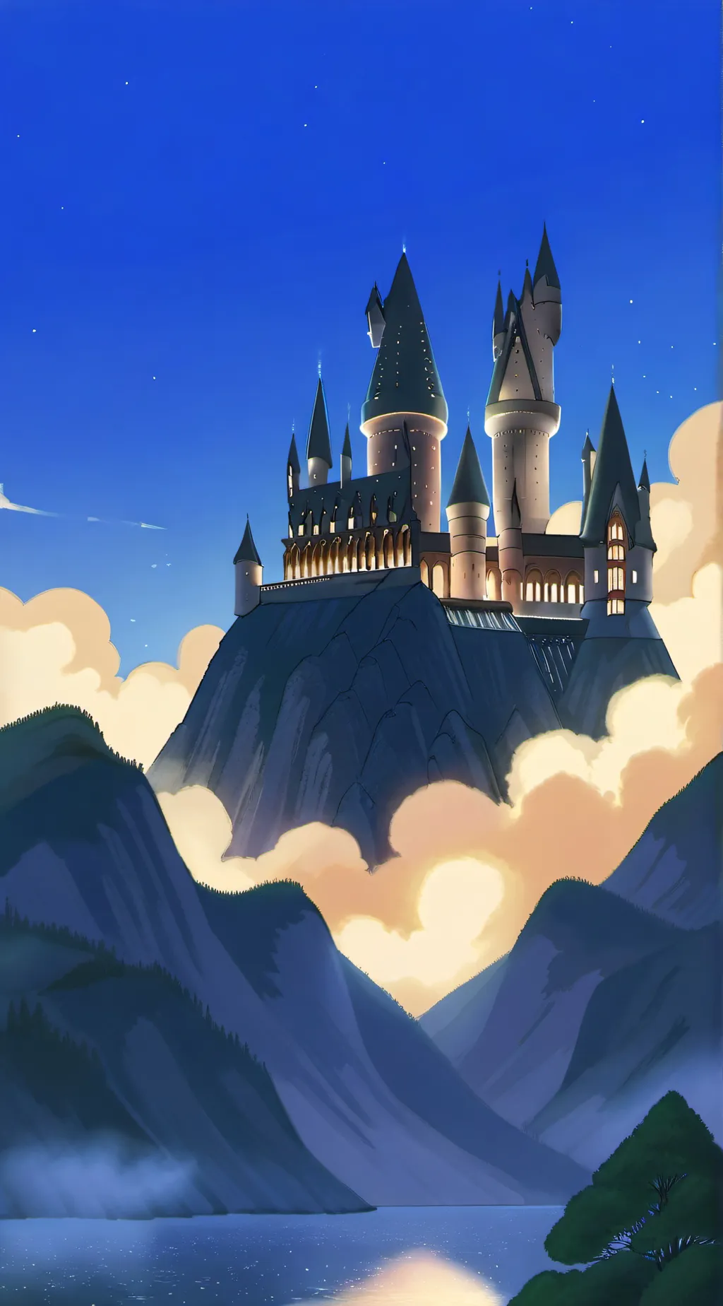 ai character: Hogwarts background