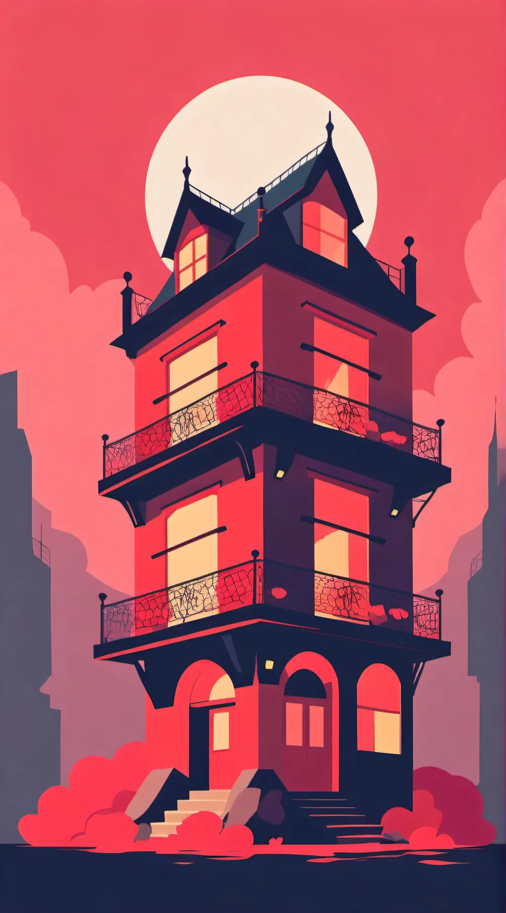 ai character: hazbin Hotel  background