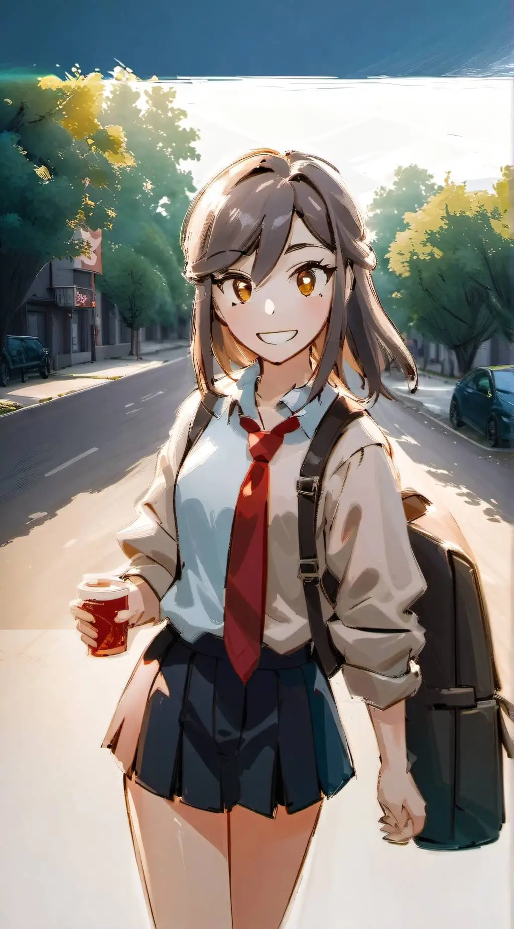 ai character: Mha feild trip background