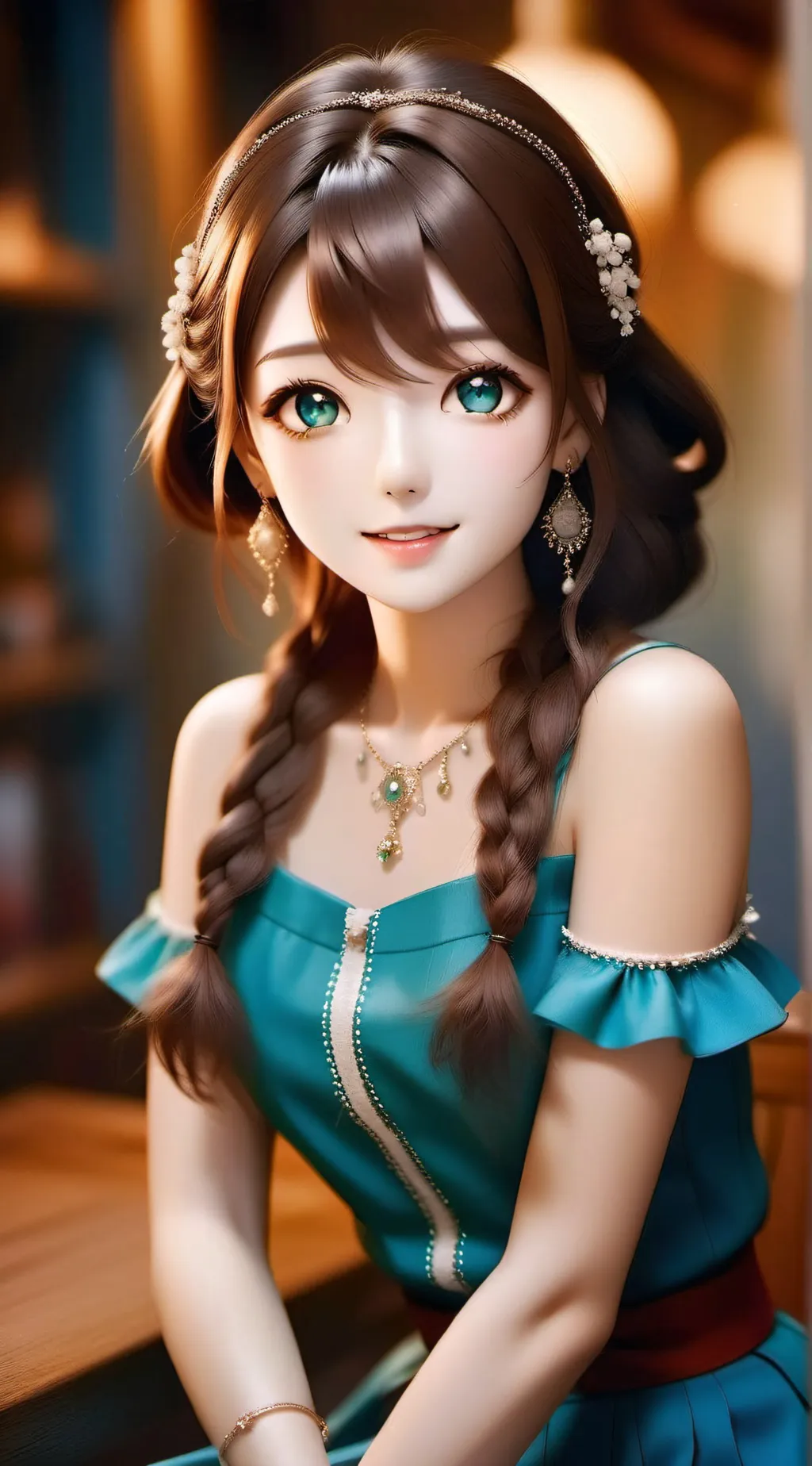 ai character: queen bia background