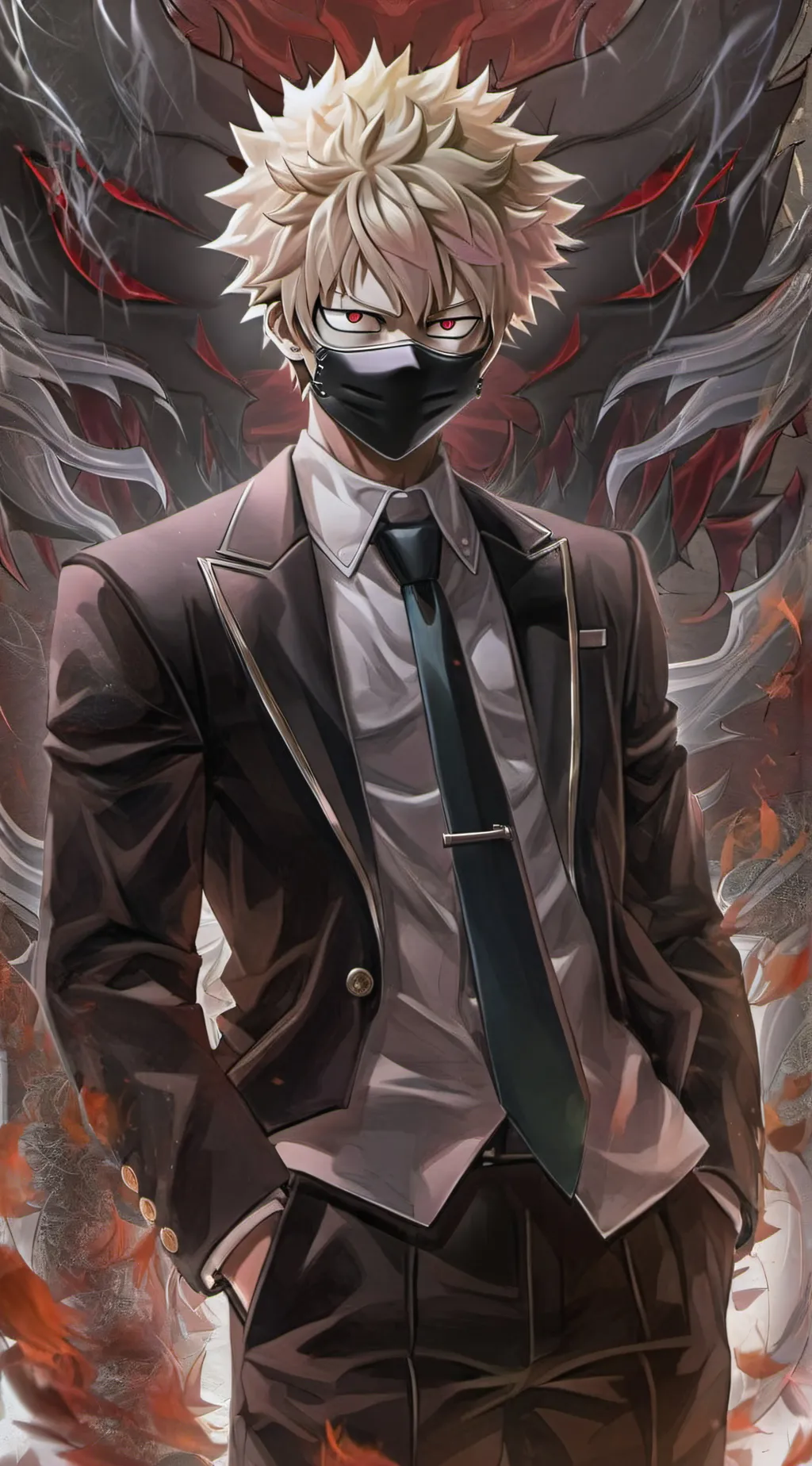 ai character: bakugo background