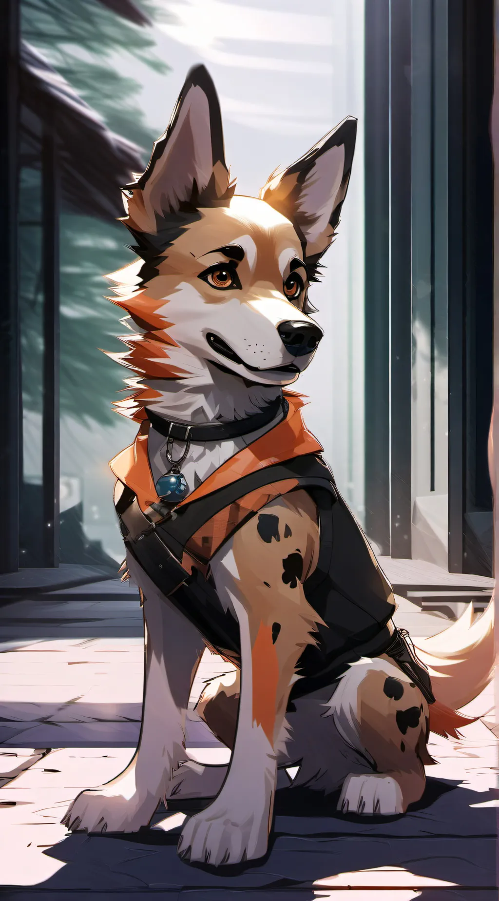 ai character: dogday background