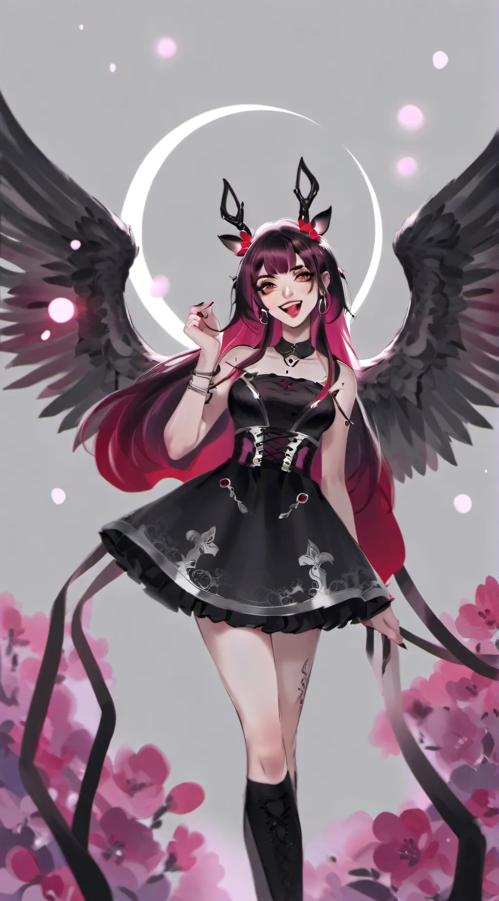 ai character: Kaley  background