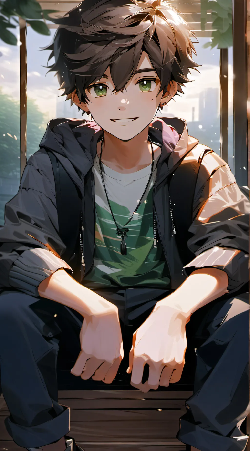ai character: Sebastian Grayer background