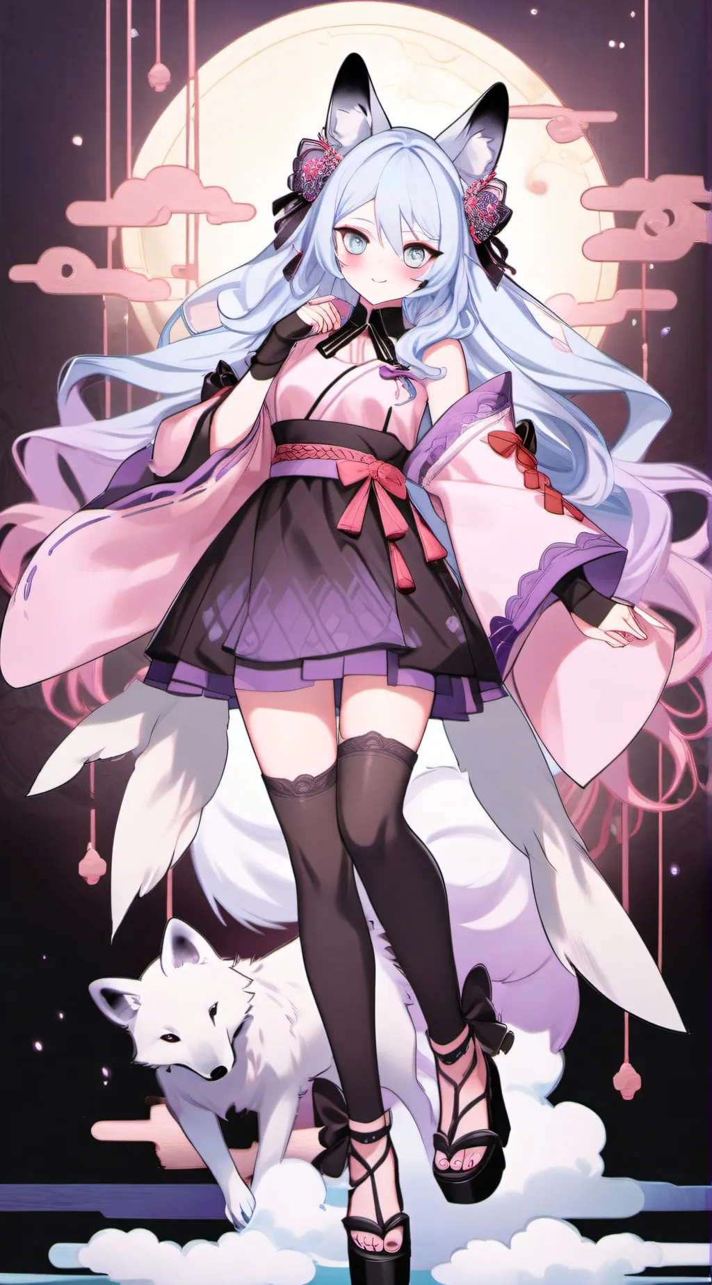 ai character: Silvervale background
