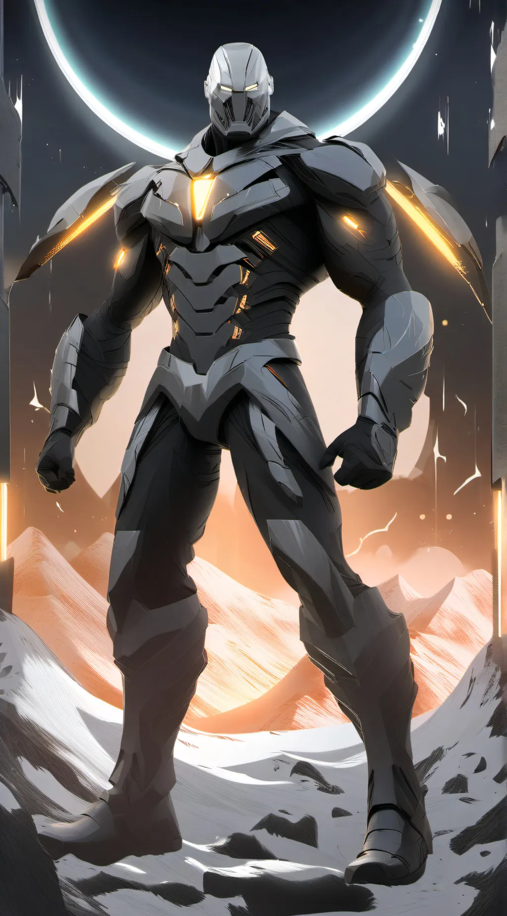 ai character: Titan TV man background