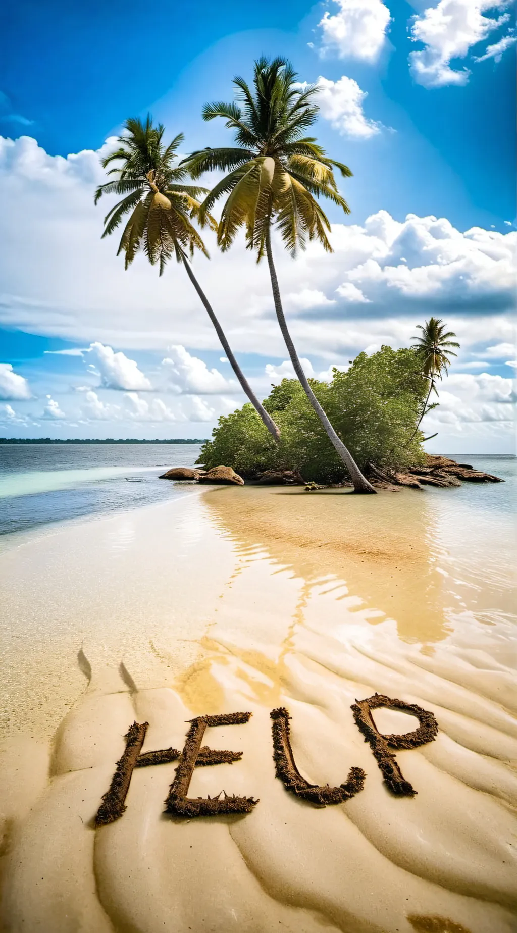ai character: MD Stranded island background