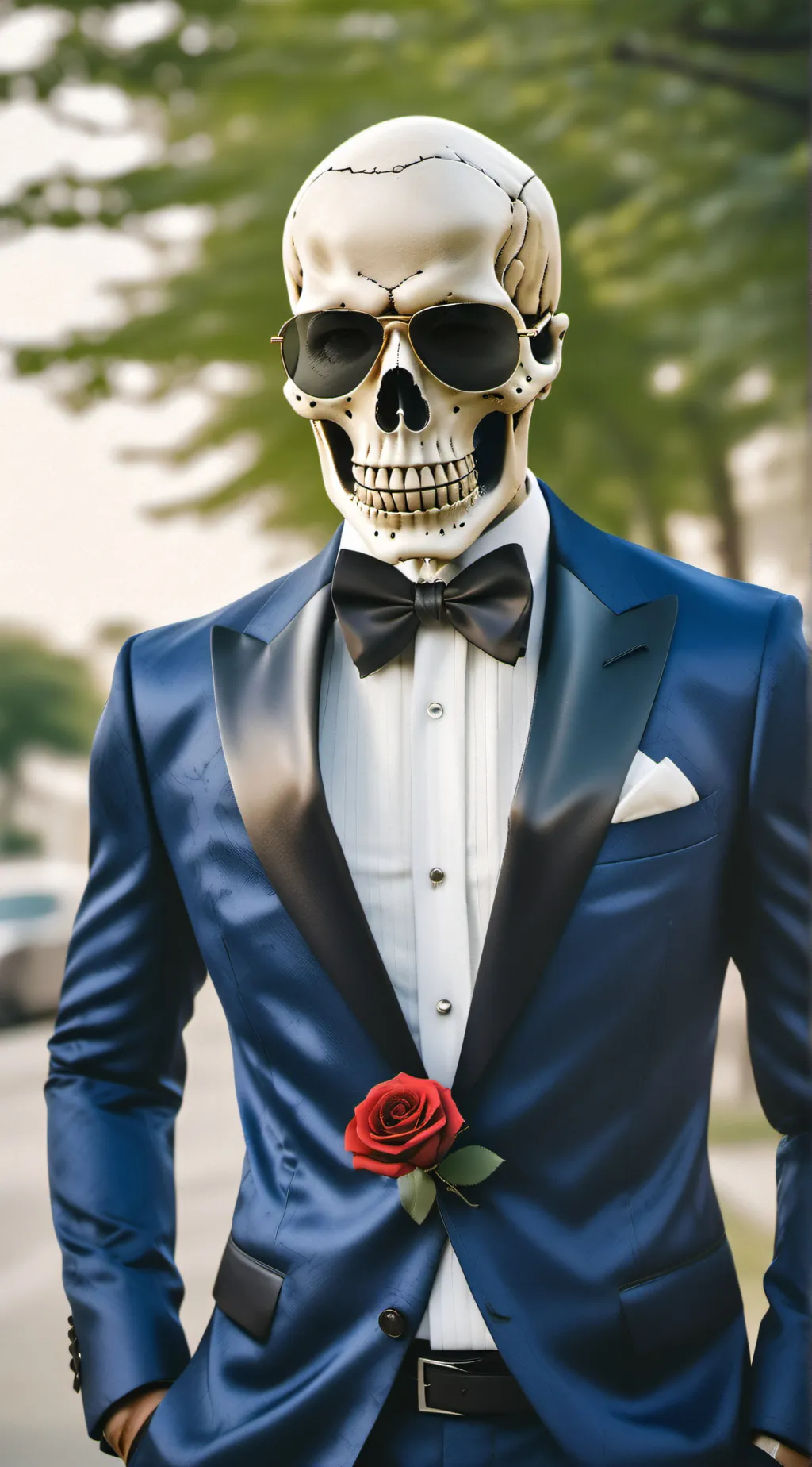 ai character: Agent Skelly  background