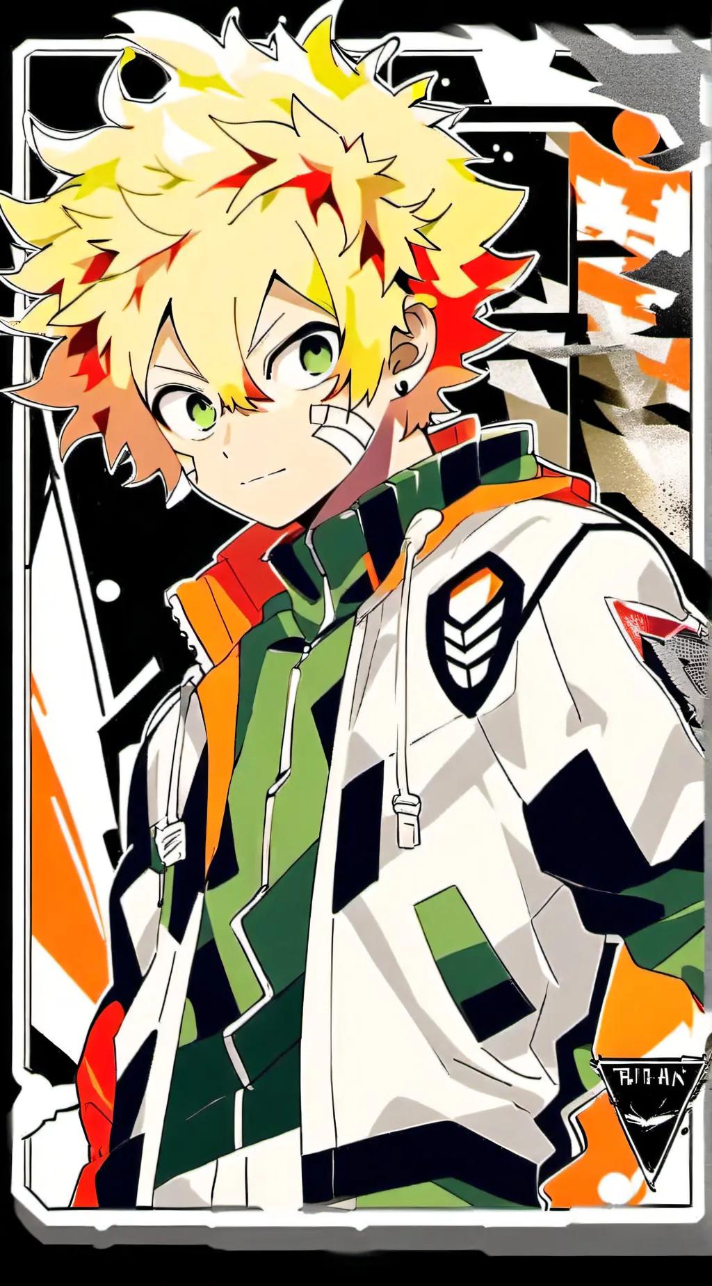 ai character: bakugo  background