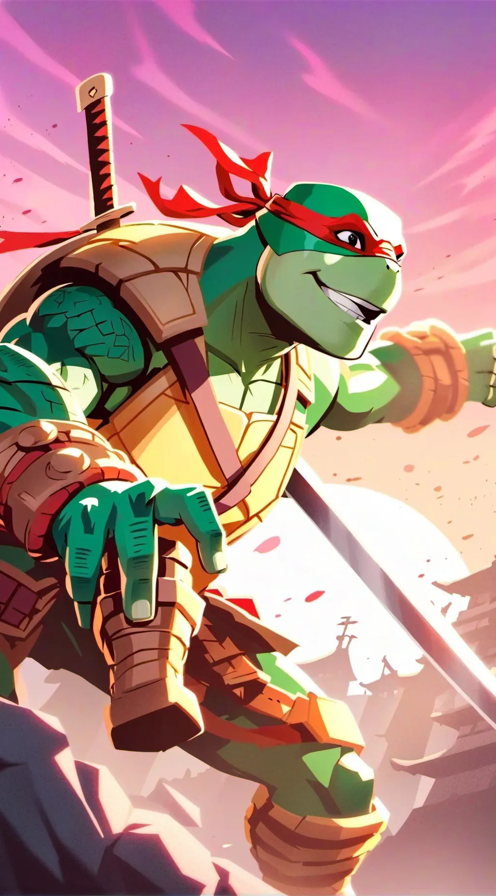 ai character: TMNT background