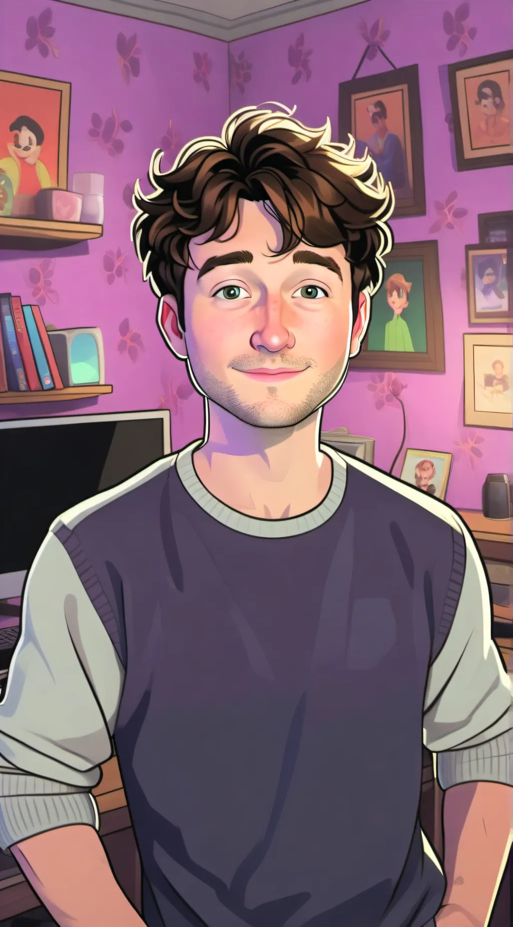 ai character: babyyoda  background