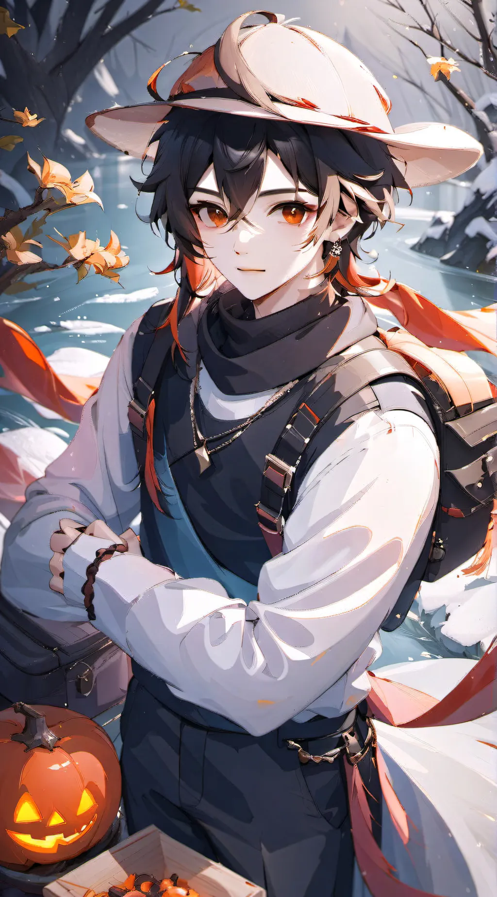 ai character: °•~Lake~•° background