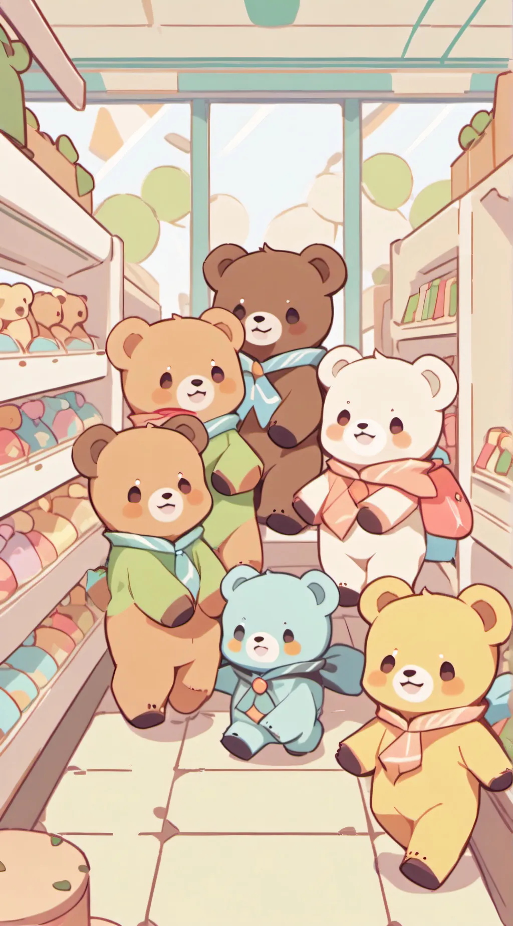 ai character: Teddy world background