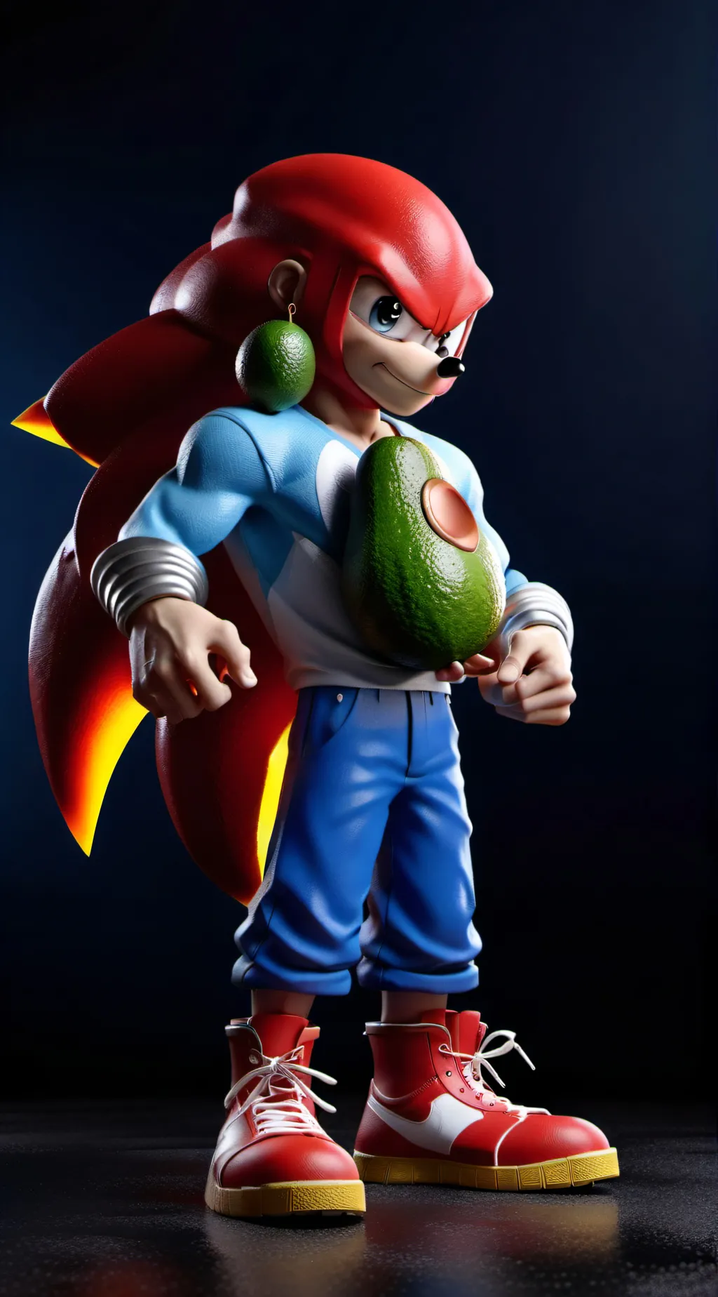 ai character: knuckles  background