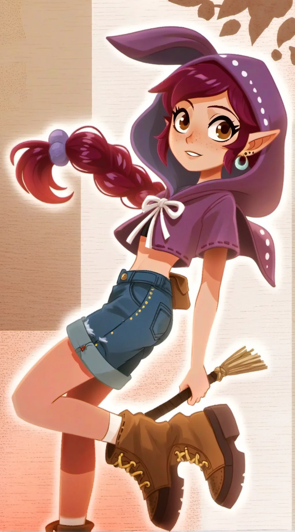 ai character: Luz(Witch)  background