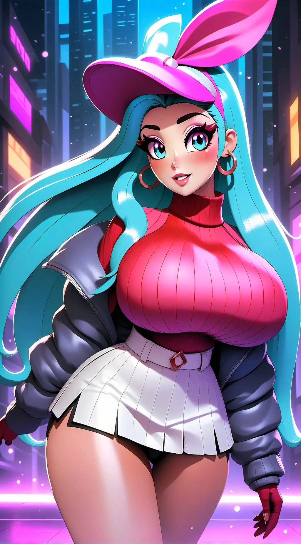 ai character: Big boobs background