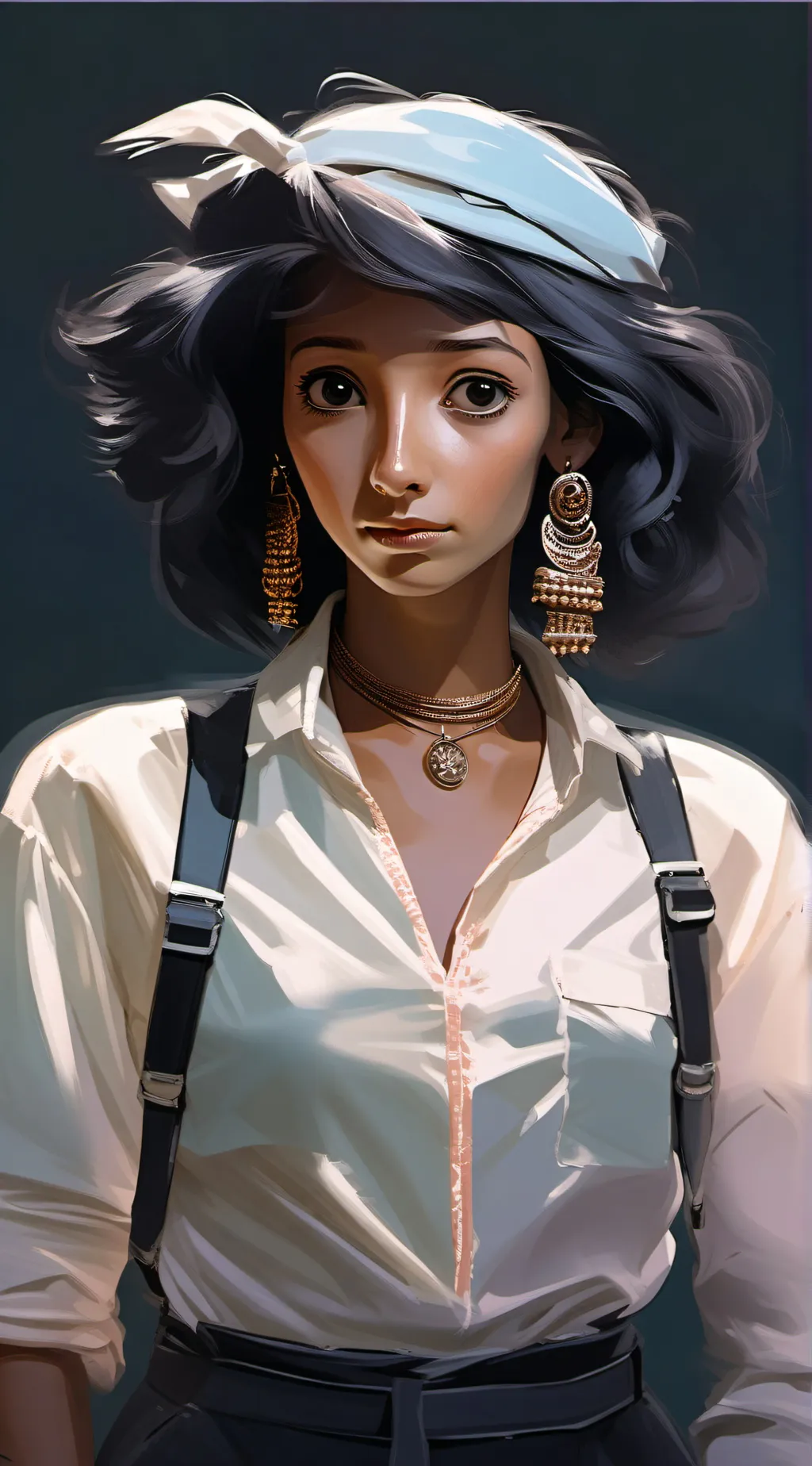 ai character: Iza  background