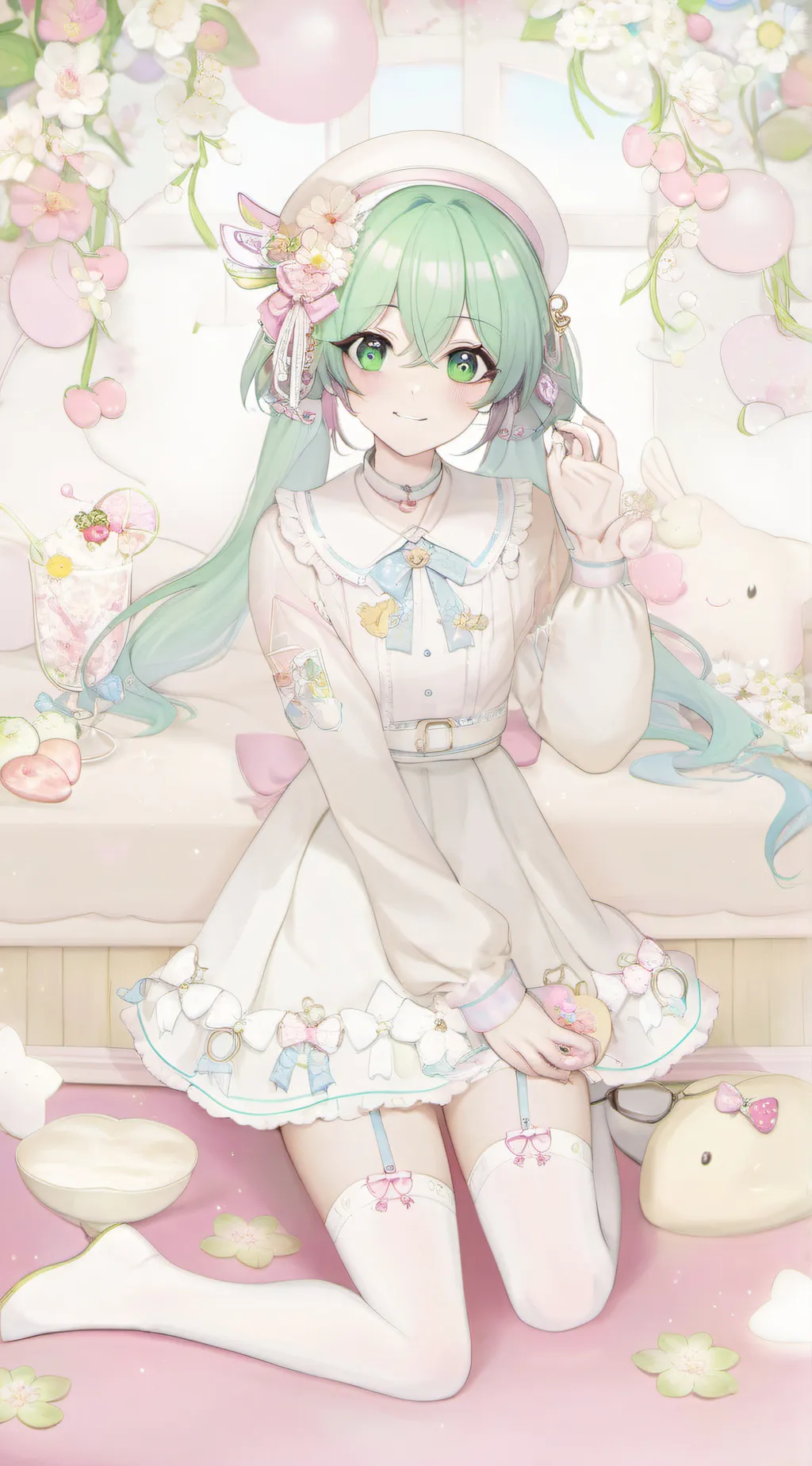 ai character: Miku background