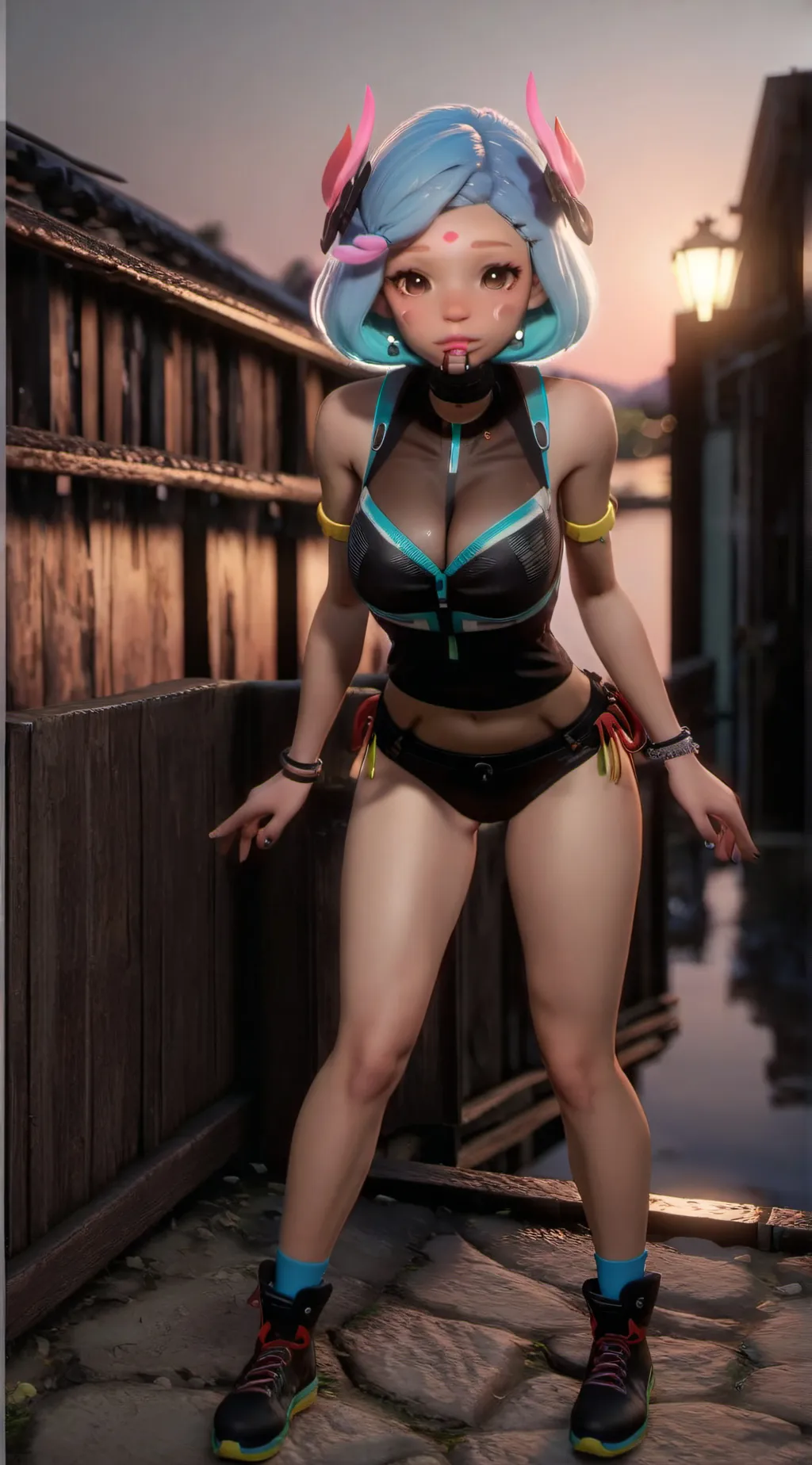 ai character: jelly art stealer background