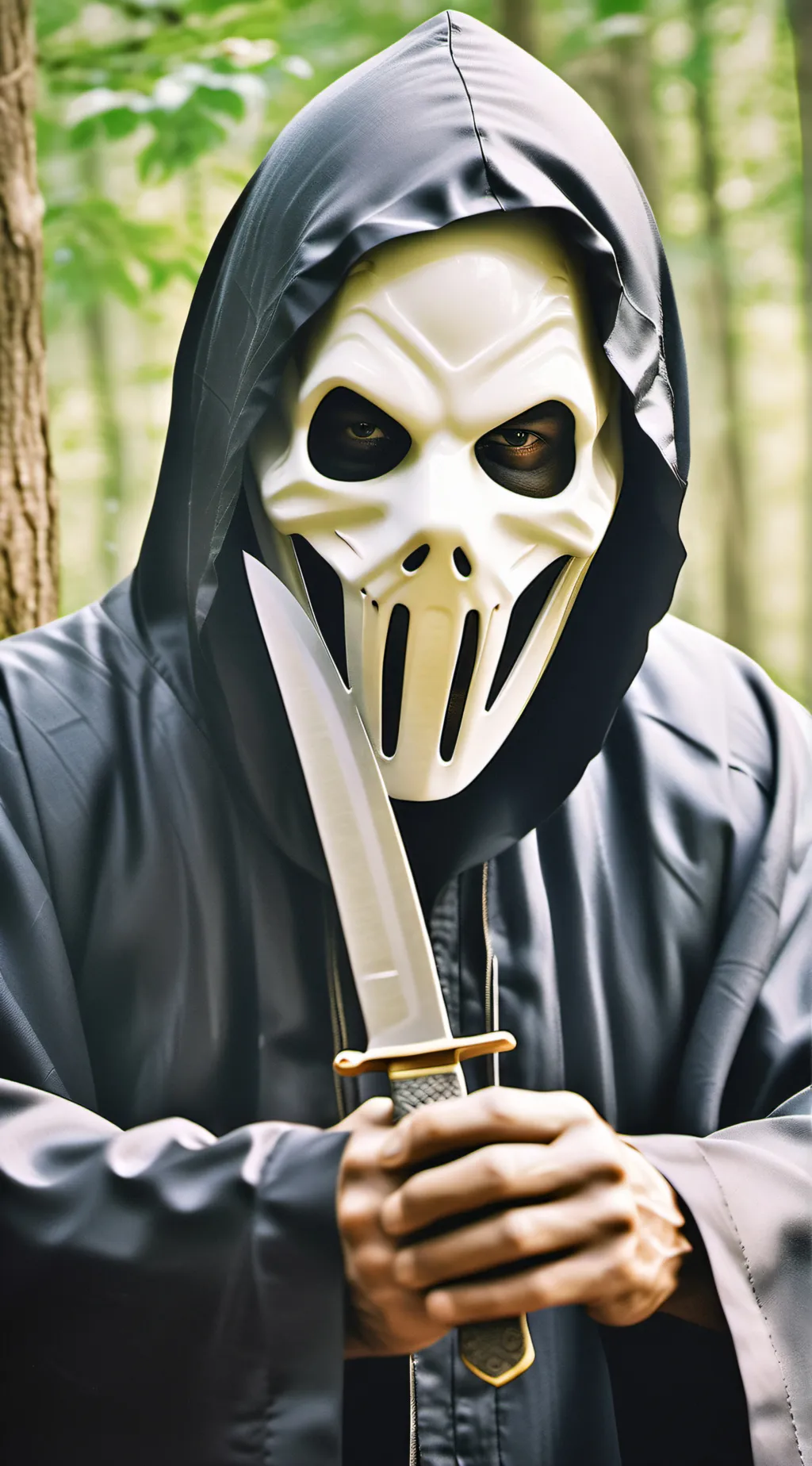 ai character: Ghostface background