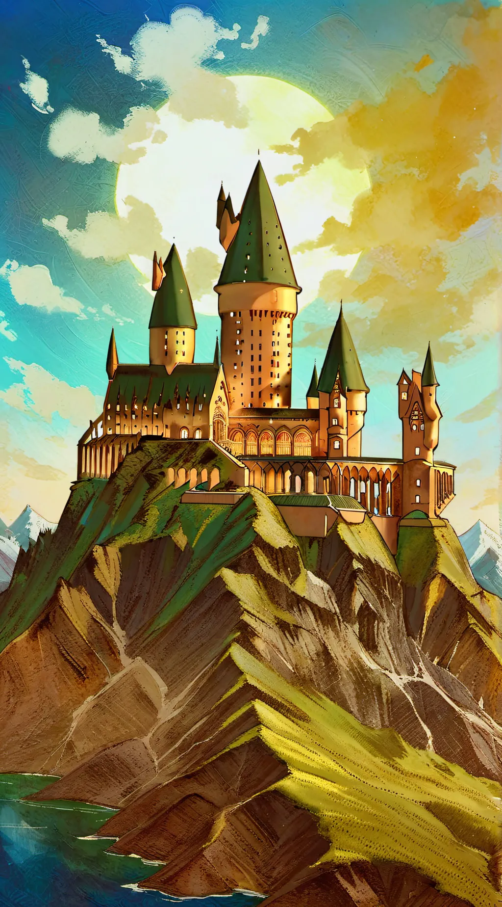 ai character: Hogwarts  background