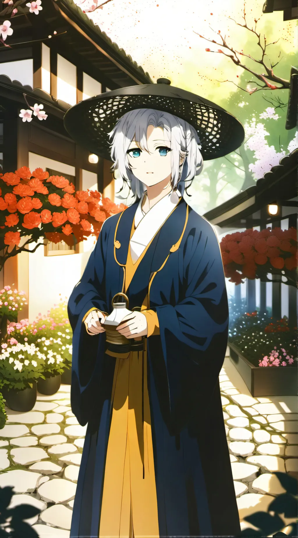 ai character: new visitor background