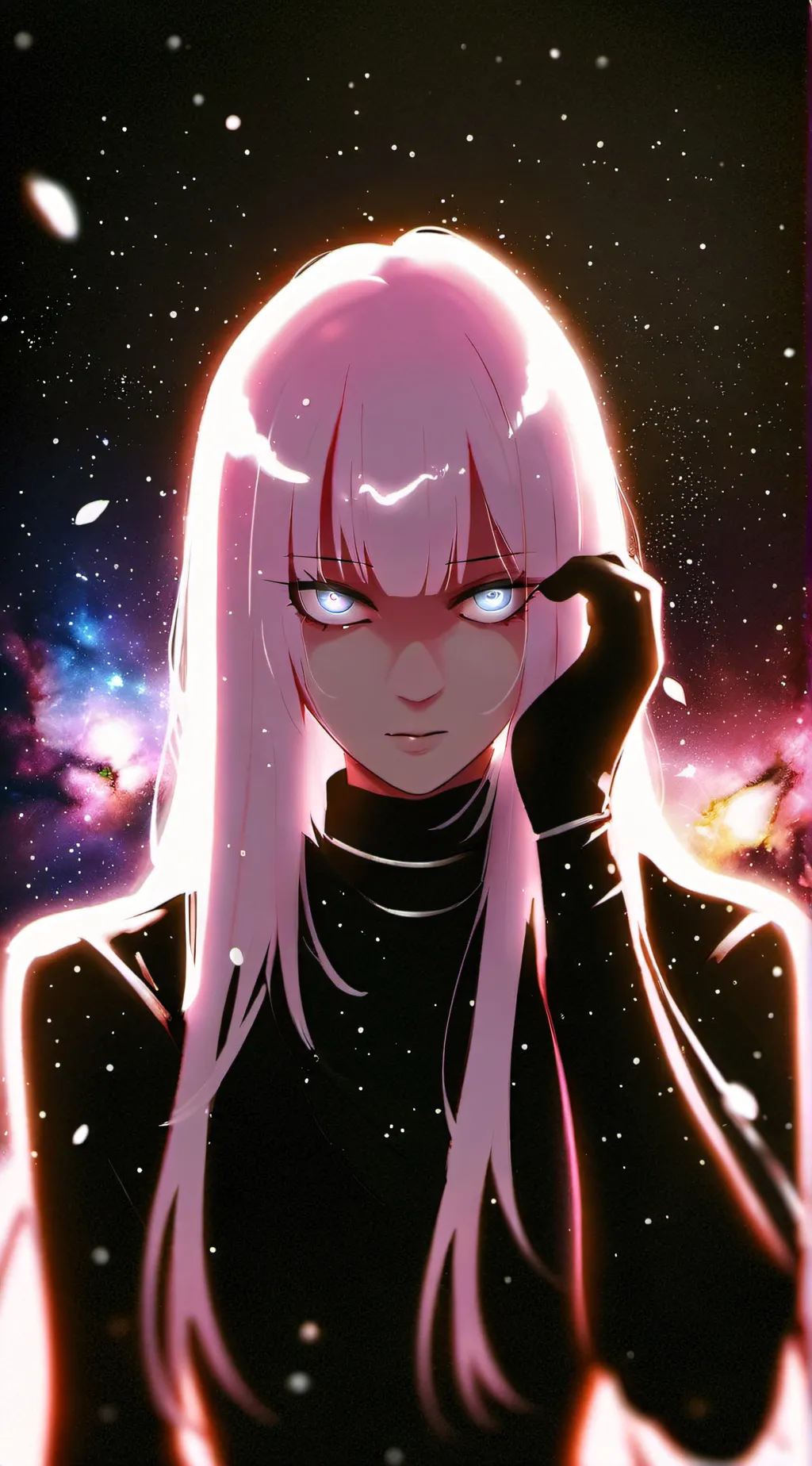 ai character: a beautiful alien  background