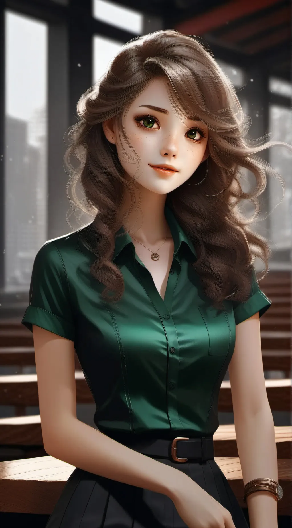 ai character: Claire  background